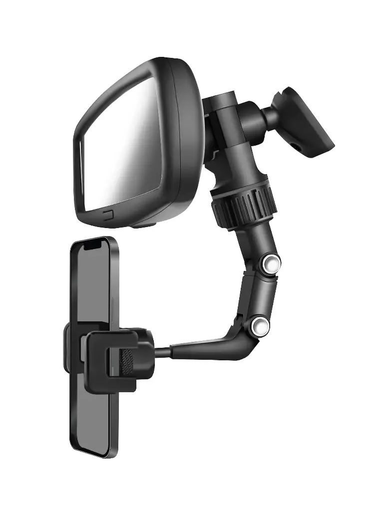 RCA CM-15 Rearview Car Mount – Adjustable Multi-Joint Phone Holder for Universal Use