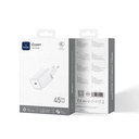 WiWU Essen Wi-G036 45W GaN Fast Charge Travel Adapter (White)