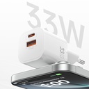 WiWU Cube Wi-G017 33W GaN Fast Charger (USB-A + USB-C, PD) (White)