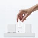 WiWU Cube Wi-G017 33W GaN Fast Charger (USB-A + USB-C, PD) (White)