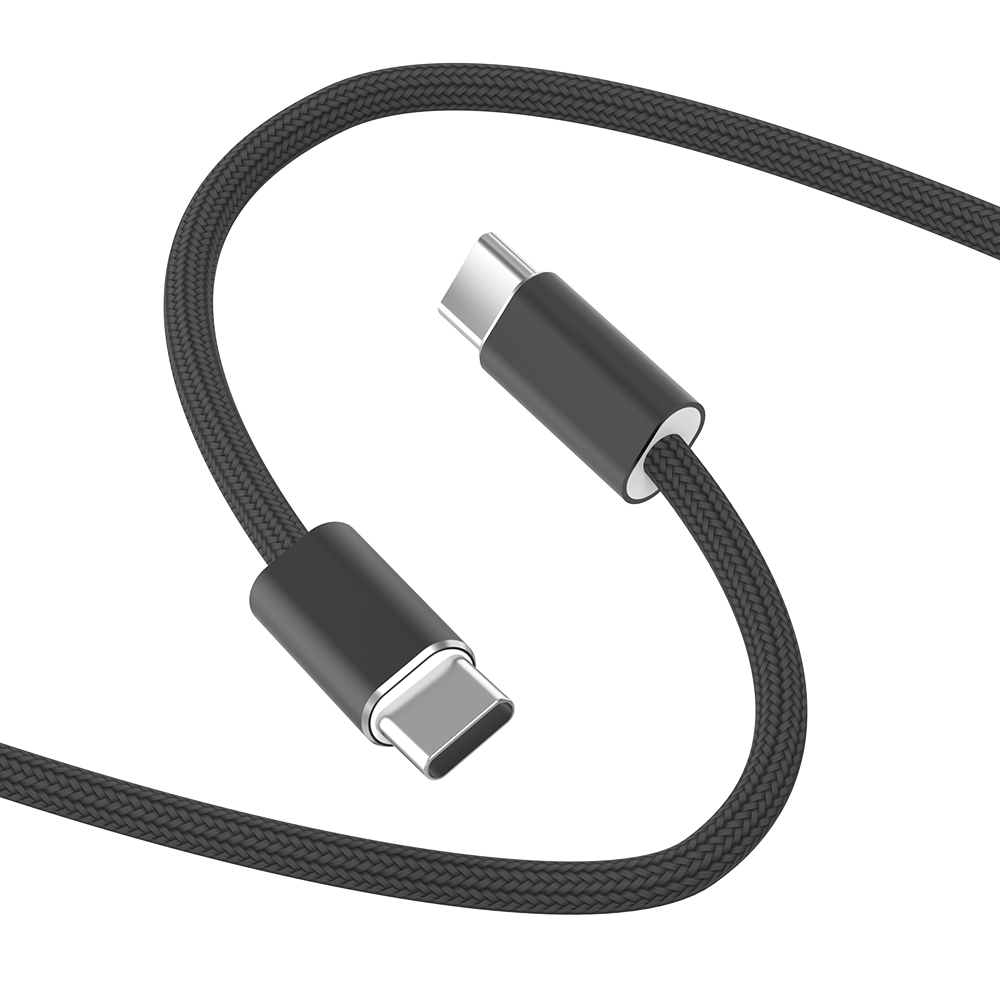 WiWU Essen Wi-C101 240W USB-C to USB-C Braided Cable 1.5m (Black)