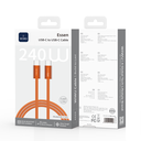 WiWU Essen Wi-C101 240W USB-C to USB-C Cable (Orange)