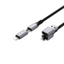 WiWU Raptor Pro Wi-C085 240W 4-in-1 A+C to C+L Cable 1.2m (2nd Gen) (Black)