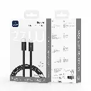 WiWU Essen Wi-C100 27W USB-C to Lightning Braided Cable 1.5m (Black)