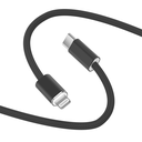 WiWU Essen Wi-C100 27W USB-C to Lightning Braided Cable 1.5m (Black)