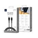 WiWU Duralink Wi-C076 27W USB-C to Lightning Braided Cable (Black)