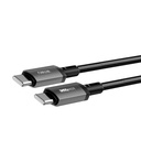 WiWU Titanlink Wi-C057 60W USB-C to USB-C Braided Cable 1m (Grey)