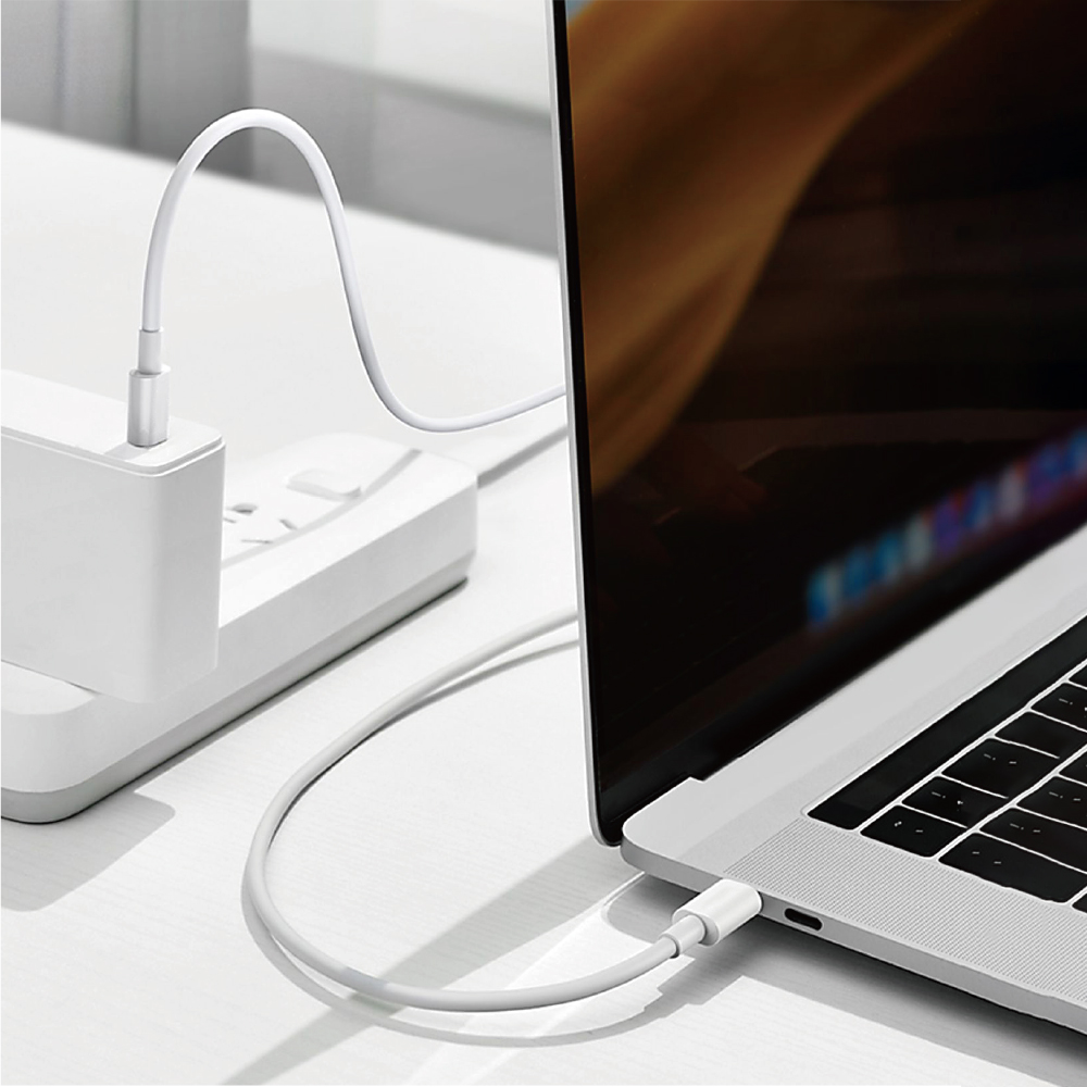 WiWU Classic Wi-C008 100W USB-C to USB-C Cable 1.2m (White)