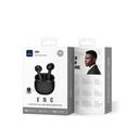 WiWU T31 ENC Wireless Earbuds (BT 5.3, 4-Mic ENC, IPX4) (Black)