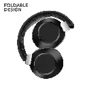 RCA Wave-54 Wireless Over-Ear Bluetooth Headphones, 12H Playtime, Hi-Res Audio - Black