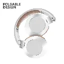 RCA Wave-54 Wireless Over-Ear Bluetooth Headphones, 12H Playtime, Hi-Res Audio - White