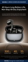 WiWU T38 Self-Adaptive ANC Wireless Earbuds (BT 6.0) (Black)