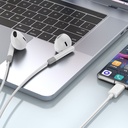 WiWU EB314 Type-C Wired Earphones (Ergonomic Sports Design) (White)