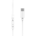 WiWU EB314 Type-C Wired Earphones (Ergonomic Sports Design) (White)