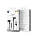 WiWU EB318 Type-C Stereo Wired Earbuds with Mic (Black)