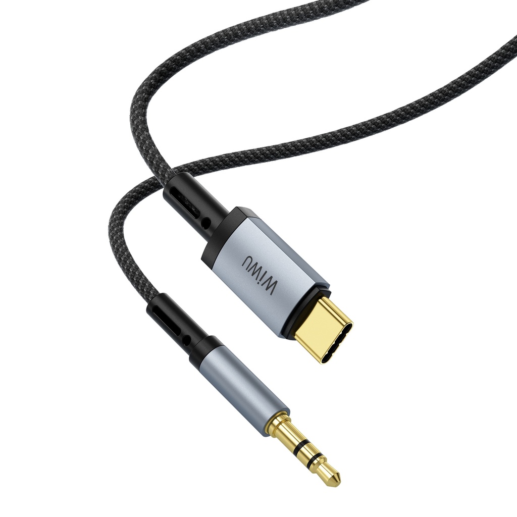 WiWU Legend Wi-C048L USB-C to 3.5mm Audio Adapter 1.5m (Black)