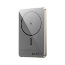 WiWU Ultra Thin P15 5000mAh Magnetic Wireless Power Bank (20W + 15W MagSafe) (Titanium Gold)
