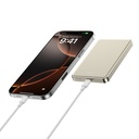 WiWU Ultra Thin P15 5000mAh Magnetic Wireless Power Bank (20W + 15W MagSafe) (Titanium Gold)