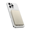 WiWU Ultra Thin P15 5000mAh Magnetic Wireless Power Bank (20W + 15W MagSafe) (Titanium Gold)