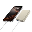 WiWU Ultra Thin P15-1 10000mAh Magnetic Wireless Power Bank (22W + 15W MagSafe) (Titanium Gold)