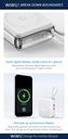WiWU 3-in-1 Mag Plus XF17 10000mAh Magnetic Power Bank (15W Wireless) (White)
