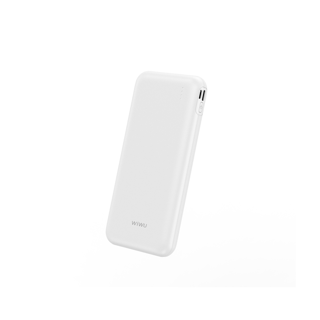 WiWU Essen P-08B 10000mAh Power Bank (Built-in Cables) (White)