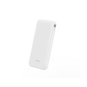 WiWU Essen P-08B 10000mAh Power Bank (Built-in Cables) (White)