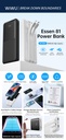 WiWU Essen Wi-P081 10000mAh Power Bank 22.5W (USB-C/USB-A, 3C Certified) (Black)