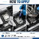 Polartronix Non-Conductive Thermal Paste 12.8 W/m·K – High Performance Heat Compound for CPU, GPU, Laptop & Gaming Console, 10g Retail Pack with Applicator & Thermal Pad (USTP128-10)