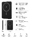 Magnetic Wireless Power Bank 10000mAh – Black