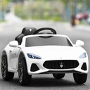 12V Kids Electric Car - Licensed Maserati - White (PLUS SHIPPING)