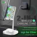 Esoulk 15W 2-in-1 Wireless Charging Stand