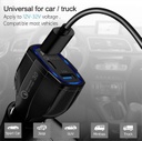 Qualcomm Quick Charge 3.0 Car Charger 3-Port (1 Type-C, 2 USB)