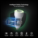 Esoulk 20W PD&QC Car Charger - White (12 PCs)