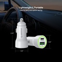 Esoulk 20W PD&QC Car Charger - White (12 PCs)