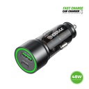 Esoulk PD30W + QC18W CAR CHARGER (12/48) (Black)