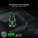 Esoulk PD30W + QC18W CAR CHARGER (12/48) (Black)