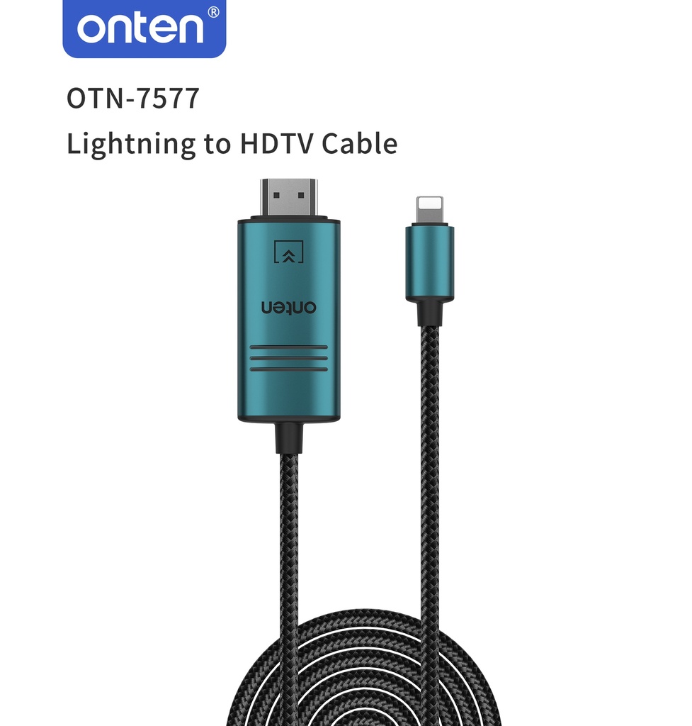 Onten OTN-7577 Lightning to HDMI (1080P) Cable