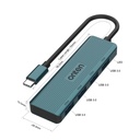Onten OTN-UC621 Type-C to USB 3.0*4 Hub  (4 in 1)
