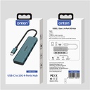 Onten OTN-UC621 Type-C to USB 3.0*4 Hub  (4 in 1)