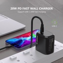 Esoulk 20W PD  Fast Wall Charger - Black