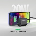 Esoulk 20W PD  Fast Wall Charger - Black