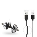 Esoulk 3M Round Cable For Type-C 2A - Black