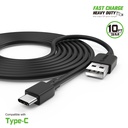 Esoulk 3M Round Cable For Type-C 2A - Black