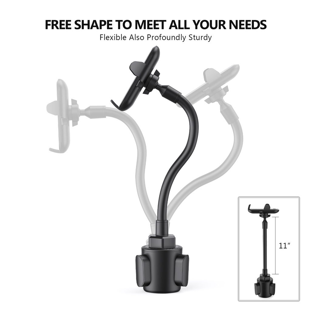Esoulk Cup Holder Mount Flexible gGooseneck (11 inch)