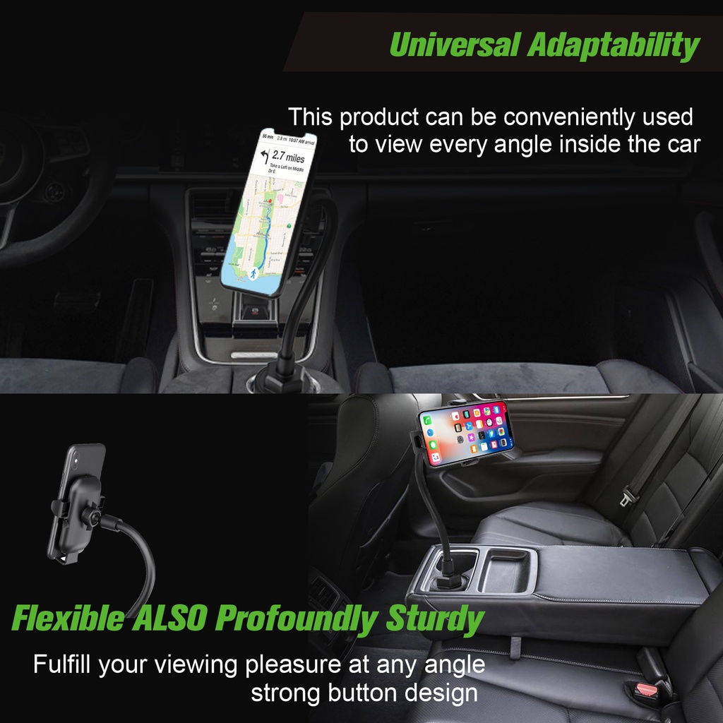 Esoulk Cup Holder Mount Flexible gGooseneck (11 inch)