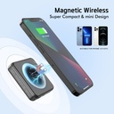 Esoulk Magnetic Wireless Power Bank  5W 5000mAh- Black