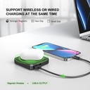 Esoulk Magnetic Wireless Power Bank  5W 5000mAh- Black