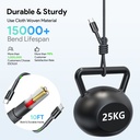 Esoulk Fast Charging Cable (10ft) Type-C to C - Black