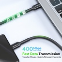 Esoulk Fast Charging Cable (10ft) Type-C to C - Black